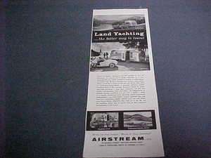 1960 Airstream Travel Trailer Advertisement, Ad  