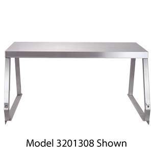APW Wyott 3201338 Buffet Shelf with Sneeze Guard on Both Sides for 5 