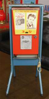 Late 1950s Vintage Coin Op Vending Machine  