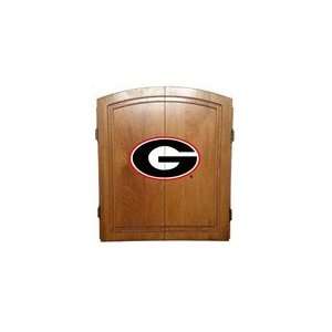   NCAA Georgia University Bulldogs Dart Board Cabinet