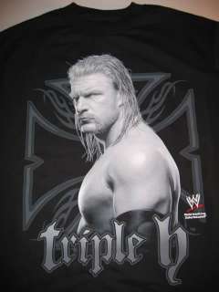 Classic TRIPLE H Profile HHH WWE Wrestling T shirt  