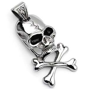  Spikes 316L Surgical Stainless Steel Small Cross Bone 