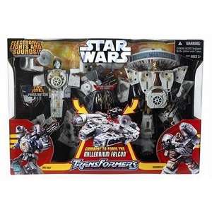  Star Wars Deluxe Transformers Millennium Falcon Toys 