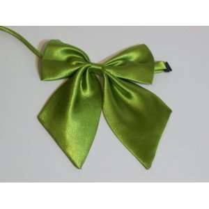  Womens bow tie clip on style (Olive) 