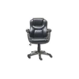  True Seating Concepts Just Simple Leather Executive Chair 