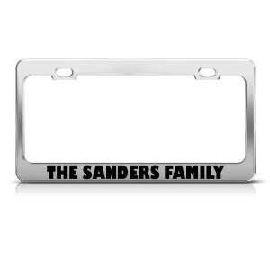  The Sanders Family Funny Metal license plate frame Tag 