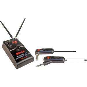  New 16 Channel UHF Wireless System for Guitar and Bass 